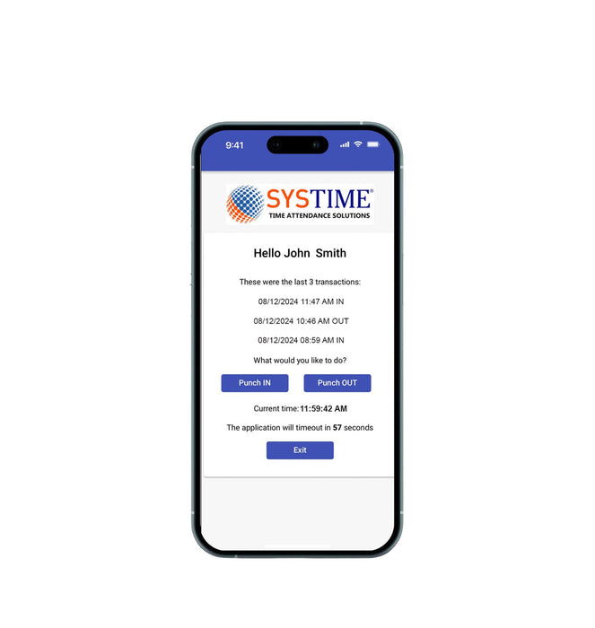 Mobile workforce module for Systime time and attendance