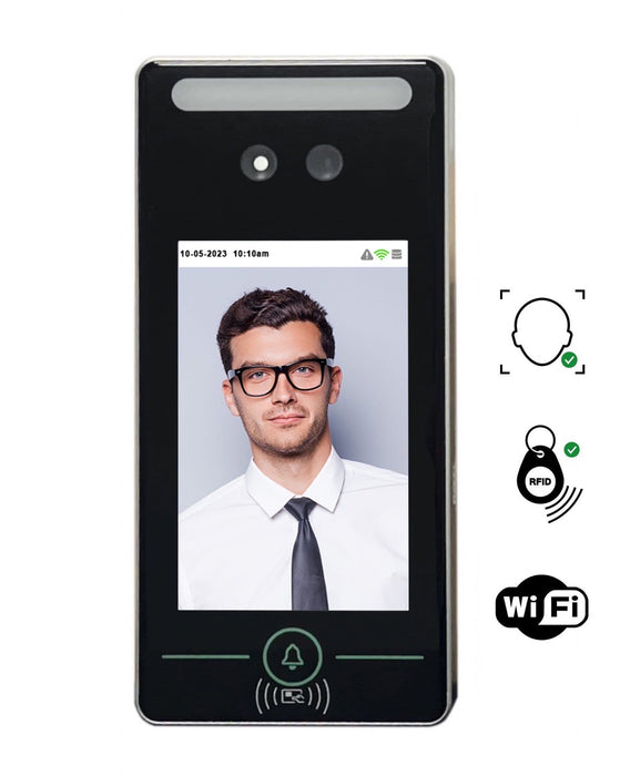 No Subscription - CLOUD software with Face, Palm & RFID Time Clock & WIFI (FE2083W3yr)