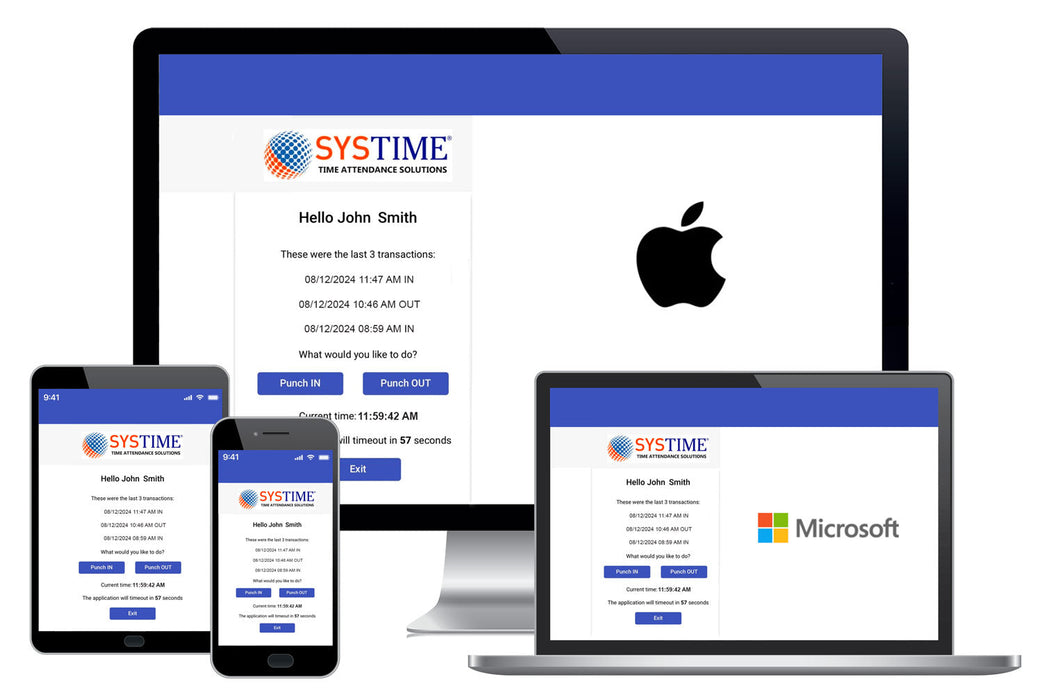 No Subscription - CLOUD software with Face, Finger & RFID Time Clock & WIFI (FE2000W3yr)