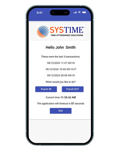 No Subscription - CLOUD software with face recognition Time Clock & WIFI (FE2073w3yr)